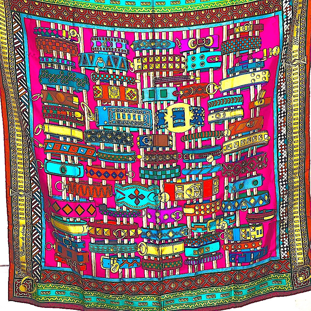 Hermès Scarf Colliers de Chiens by Virginie Jamin